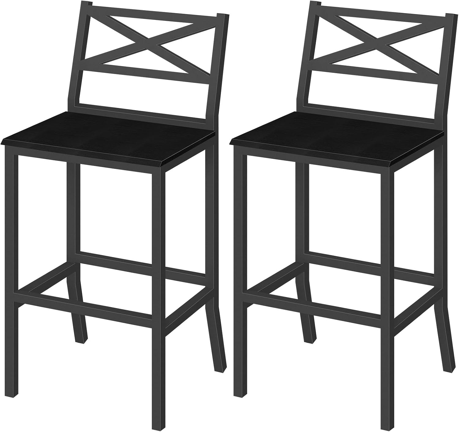 Home Bar Stools - Bar Stools, Set of 2 Bar
