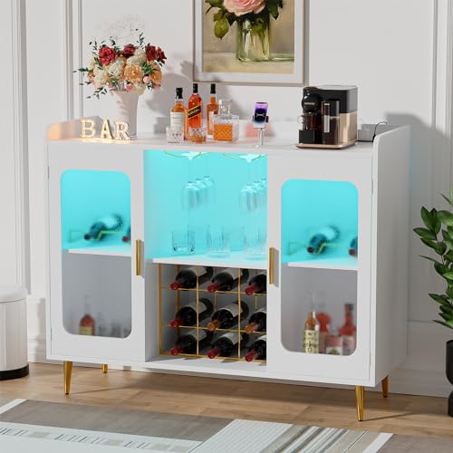 Home Bar And Cabinet - Liquor Cabinet Bar with Power Outlet