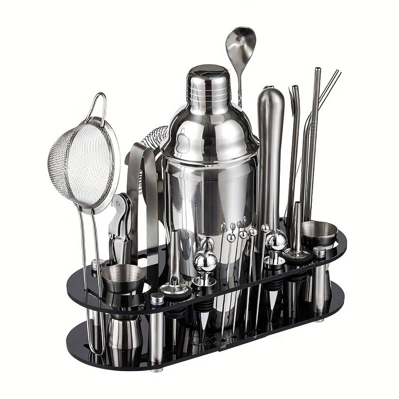 Home Bar Setup Kit - Stylish Bar Essentials Collection, Premium Stainless