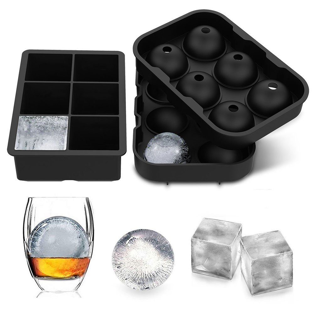Ice Mold Sphere - 4/6 Grid Big Ball Square Ice