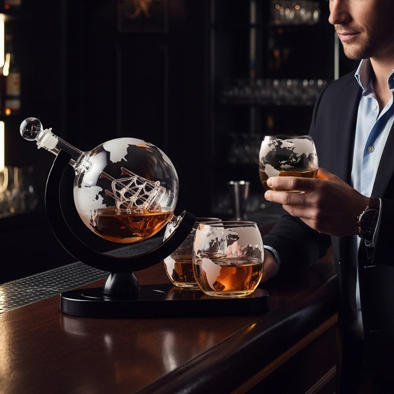 Creative Globe Decanter Set wi - Decanter Globe Set review and price