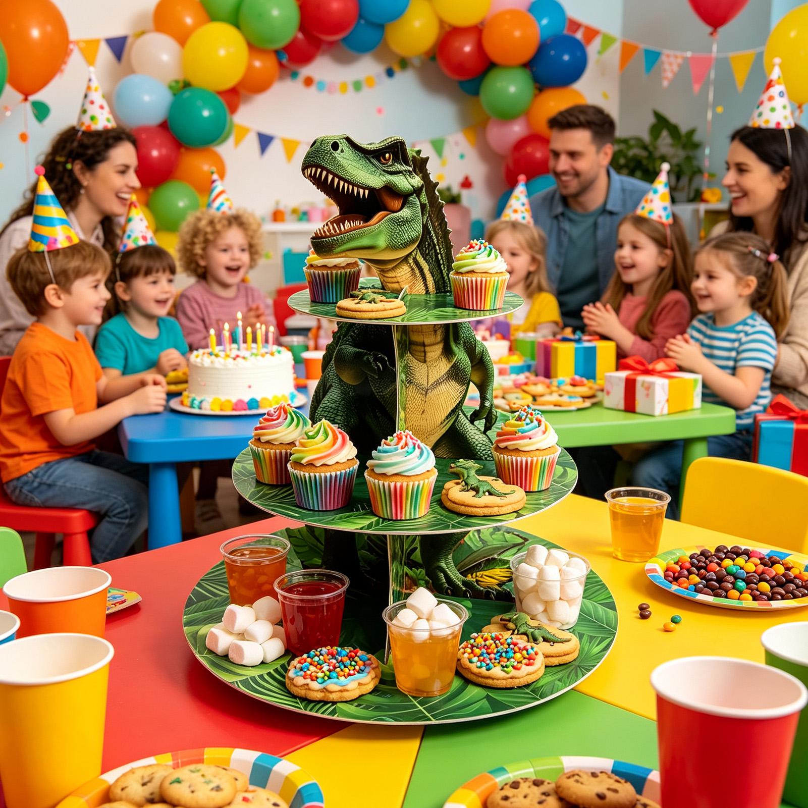 Cupcake Stand 3 Tiers Dinosaur - Home Bar Stand review and price