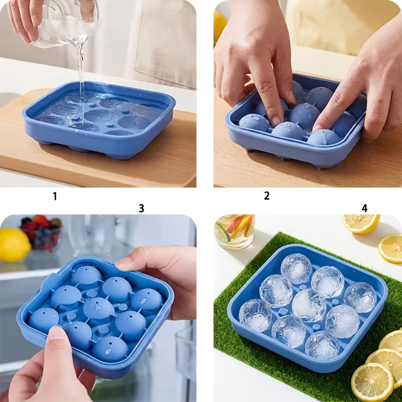 9-hole silicone soccer ball/ic - Ice Mold Sphere review and price