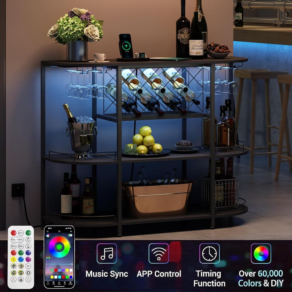 Black 3-Tier Coffee Table with - Home Bar And Coffee review and price