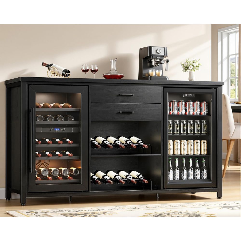 Large Coee Bar Cabinet with 2  - Home Bar And Cabinet review and price