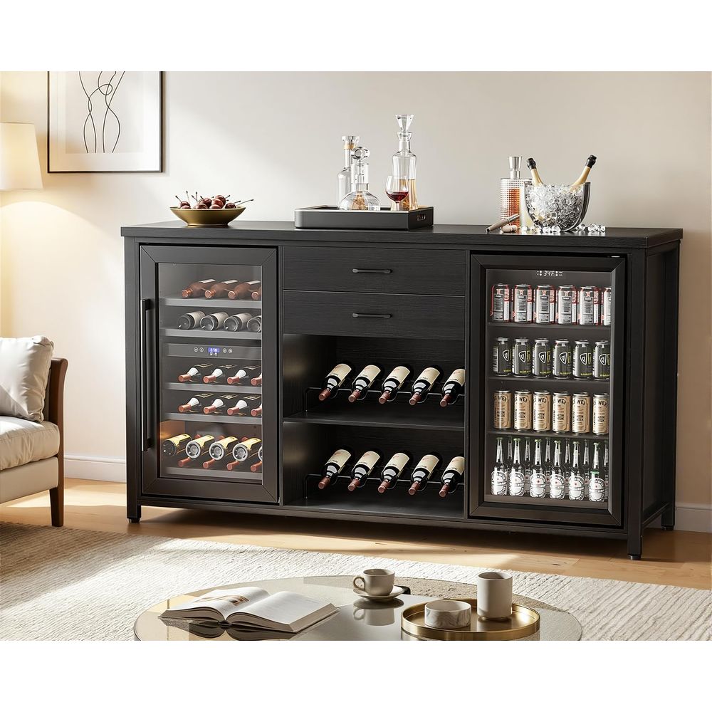 Large Coee Bar Cabinet with 2  - Home Bar And Cabinet review and price