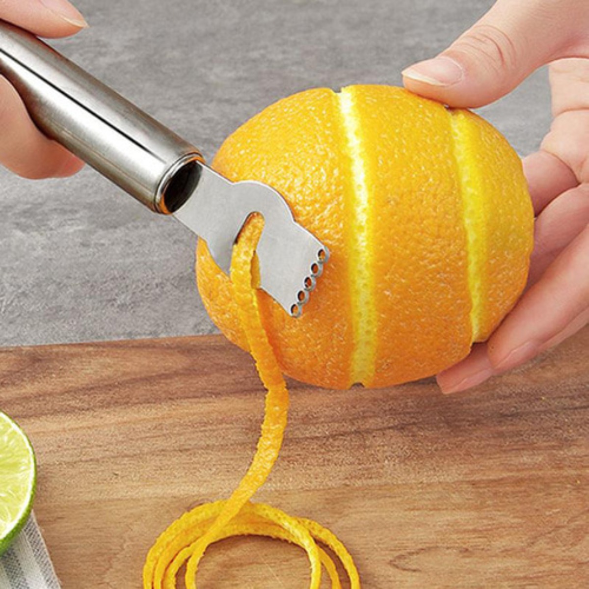Silver Lemon Zester Tool/Corer - Peeler Channel Knife review and price