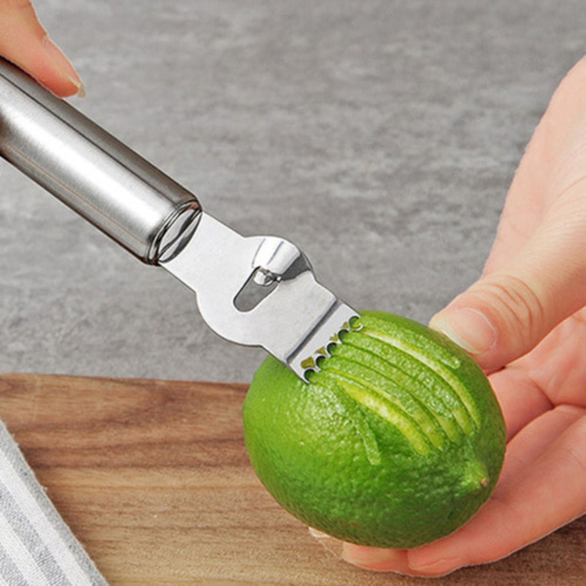 Silver Lemon Zester Tool/Corer - Peeler Channel Knife review and price