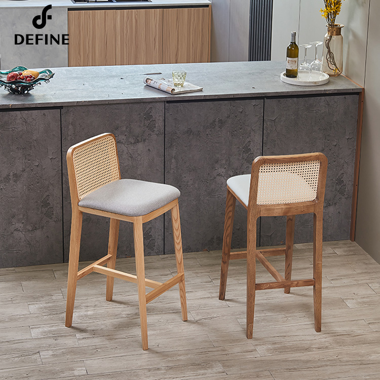 Luxury American Rattan bar Cha - Home Bar Stools review and price