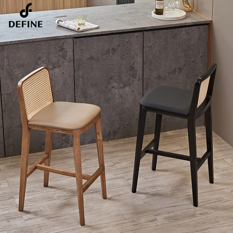 Luxury American Rattan bar Cha - Home Bar Stools review and price