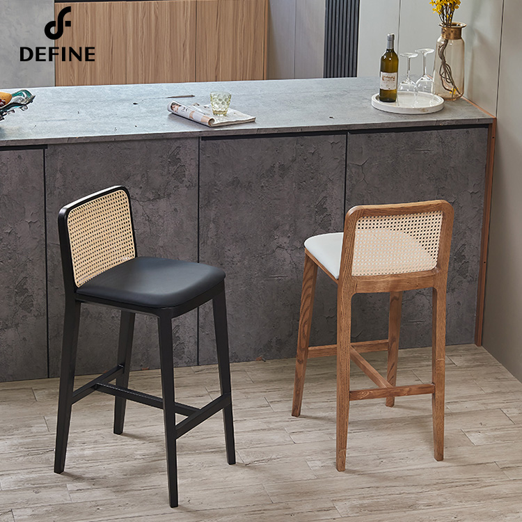 Luxury American Rattan bar Cha - Home Bar Stools review and price