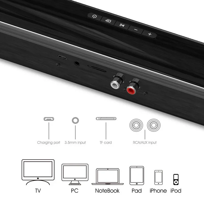 40W Soundbar TV Portable Bluet - Home Bar And Theater review and price
