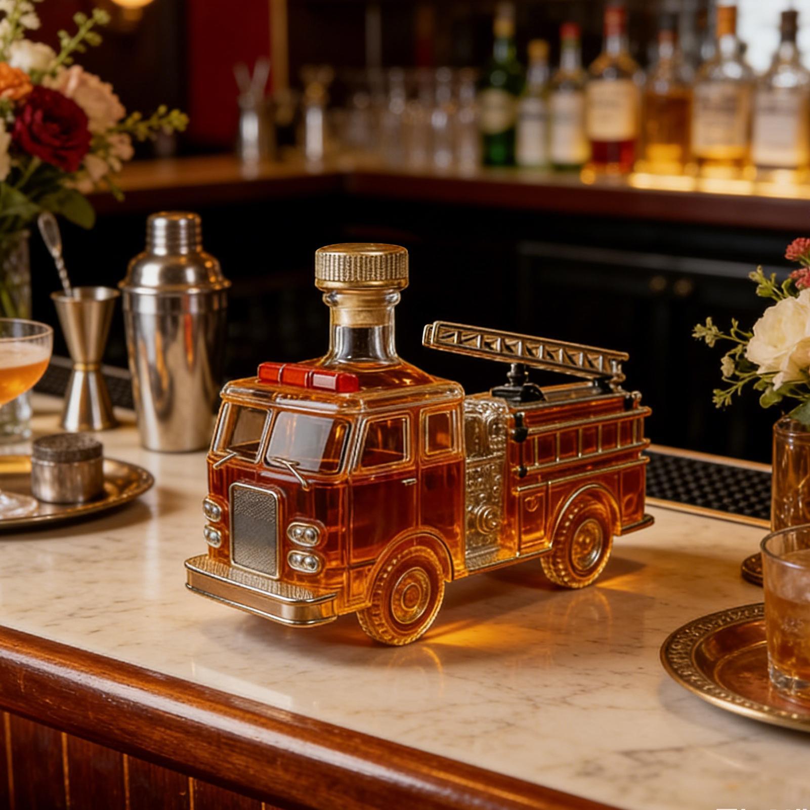 Liquor Bottle 300ml Fire Truck - Home Bar And Cabinet review and price