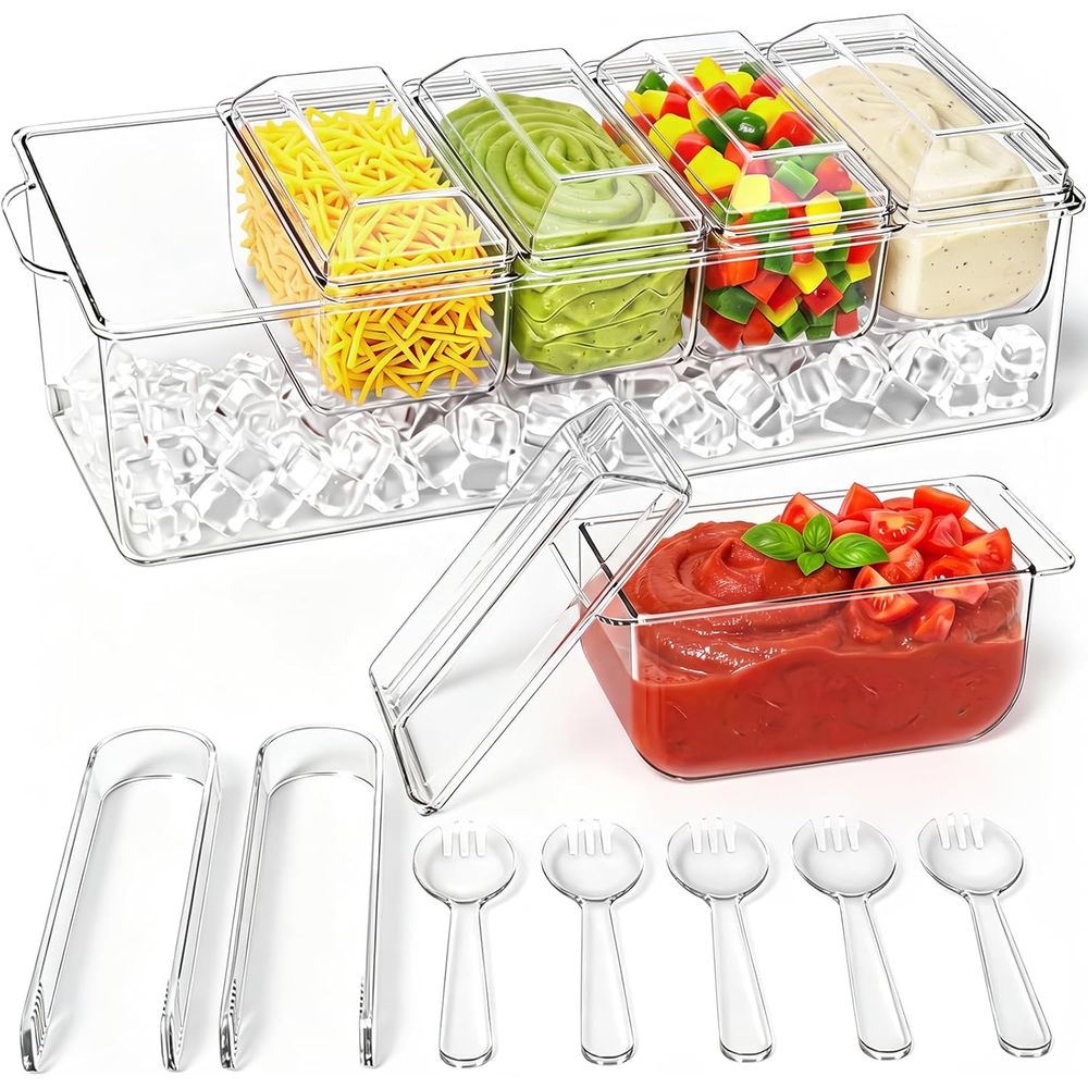 Condiment Tray, Chilled Server - Garnish Tray Set review and price