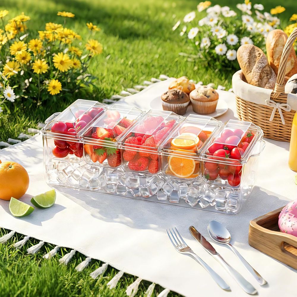 Condiment Tray, Chilled Server - Garnish Tray Set review and price