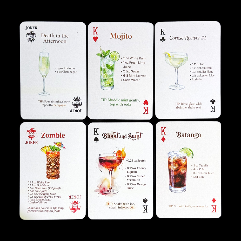 54pcs Cocktail Recipes Playing - Cocktail Recipe Book review and price