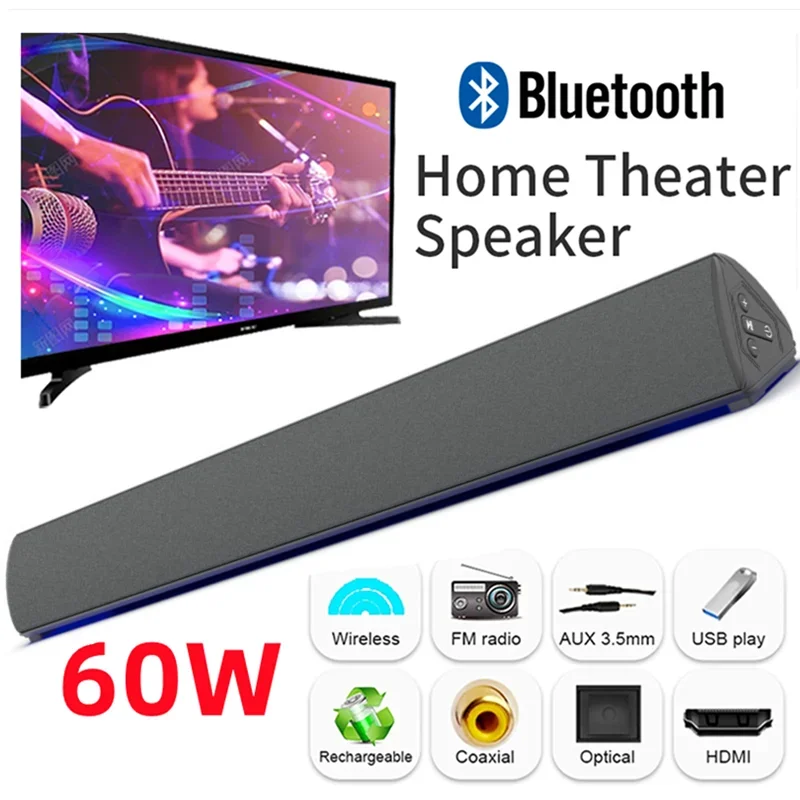 60W Wireless TV PC Soundbar Bl - Home Bar And Theater review and price
