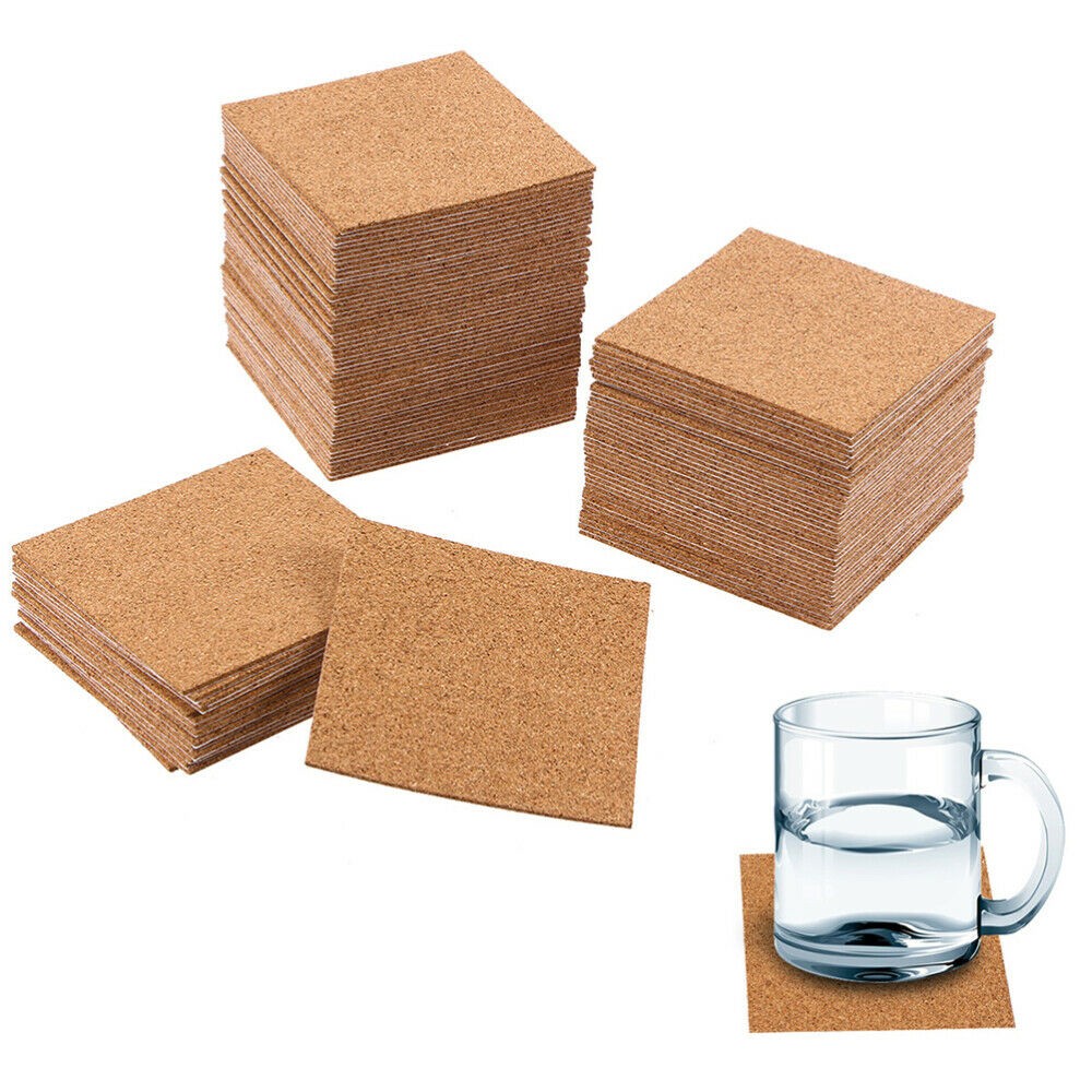 10Pcs Cork Coasters Square Cor - Home Bar Supplies review and price