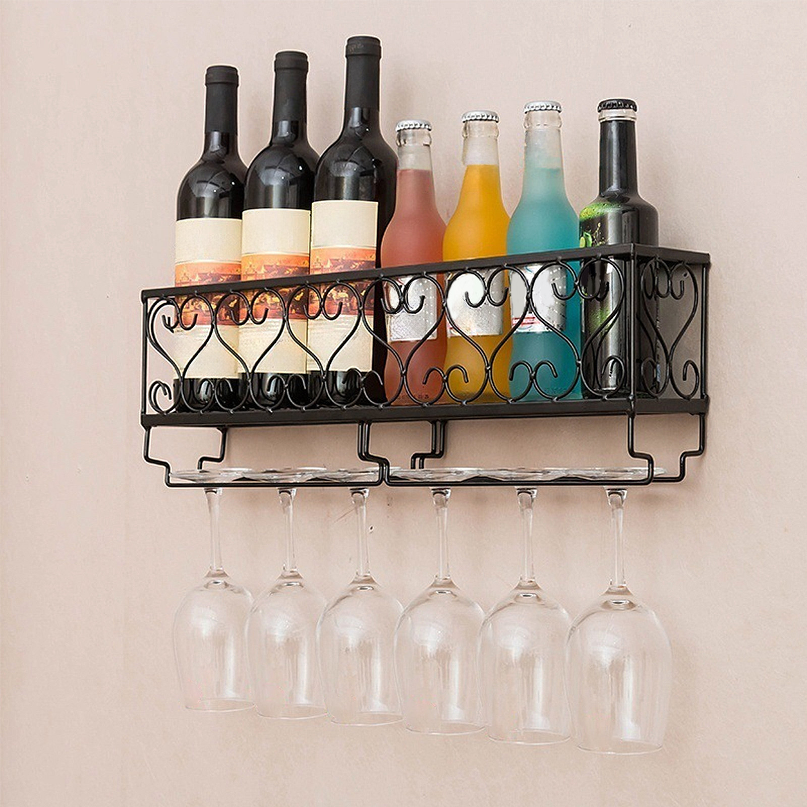 1Pcs Wall Mount Wine Bottle Ra - Home Bar Stand review and price