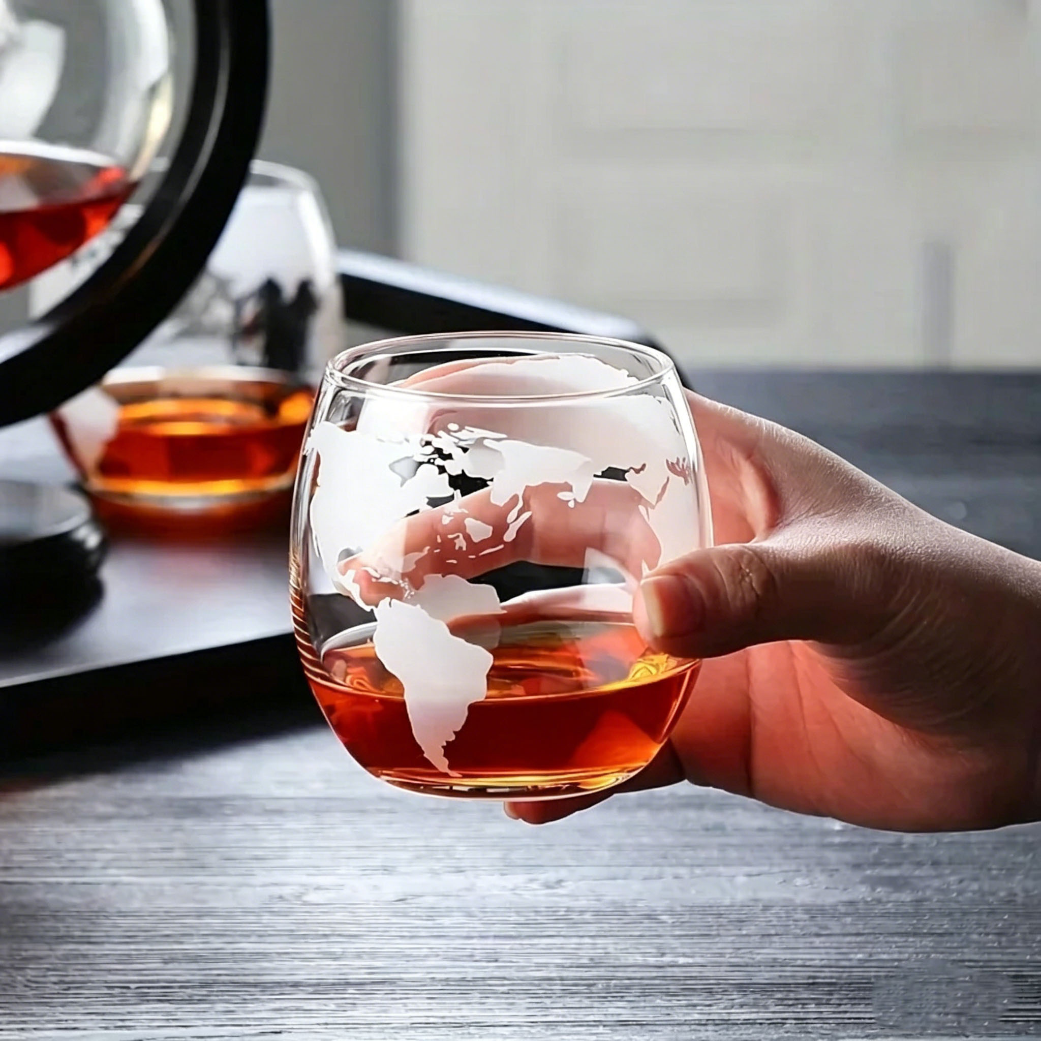 Globe Whiskey Decanter Set Lea - Decanter Globe Set review and price