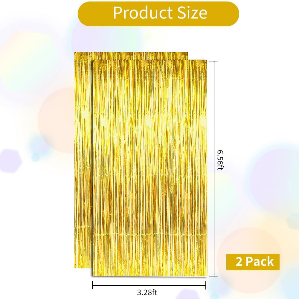 2Pack Gold Metallic Foil Tinse - Home Bargains review and price