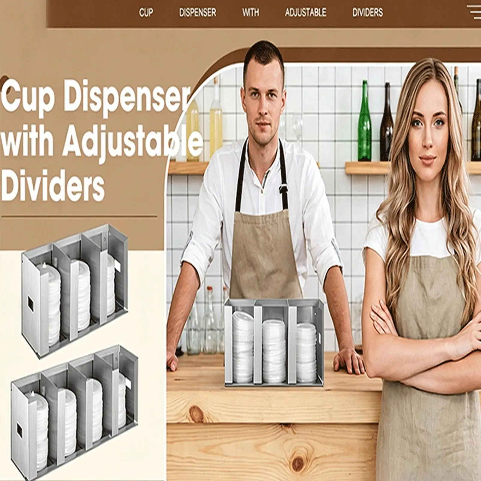 Cup And Lid Organizer Dispense - Home Bar And Coffee review and price