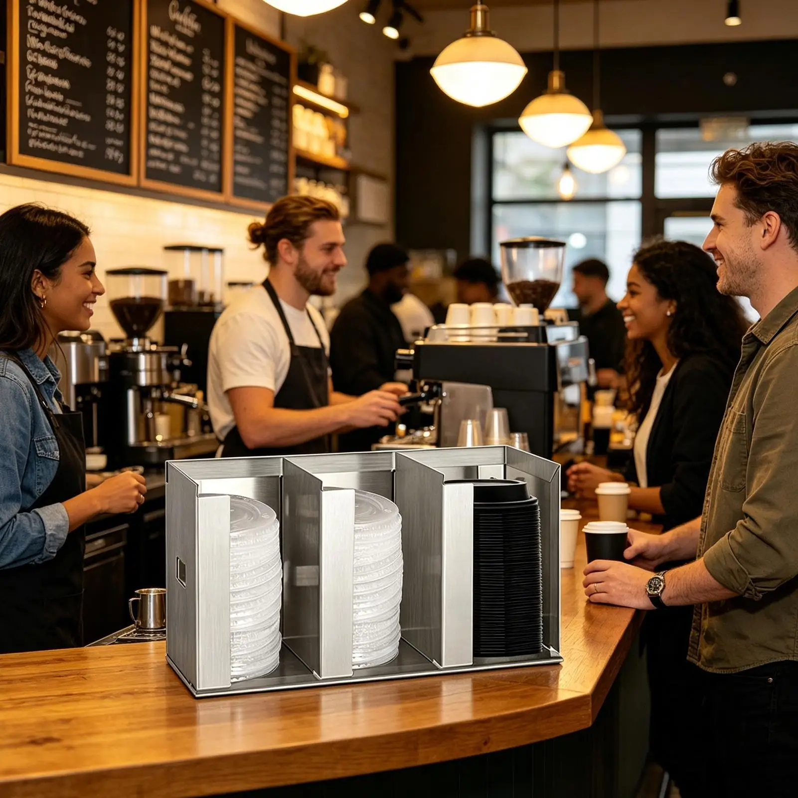 Cup And Lid Organizer Dispense - Home Bar And Coffee review and price