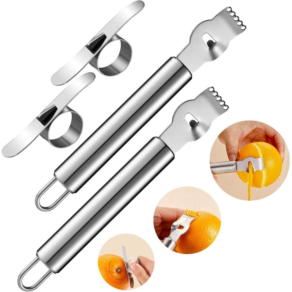 4-Piece Stainless Steel Lemon  - Peeler Channel Knife review and price