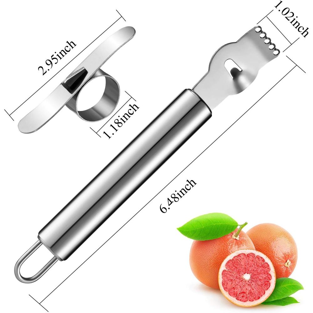 4-Piece Stainless Steel Lemon  - Peeler Channel Knife review and price