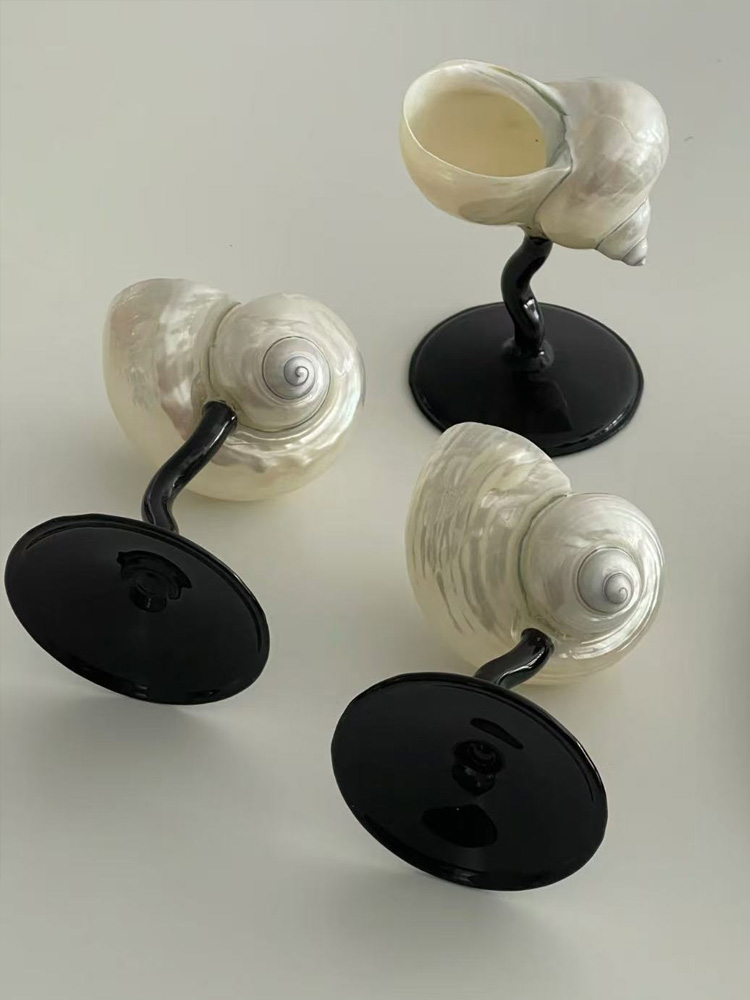 Natural Conch Wine Glass Bar a - Home Bar And Cabinet review and price