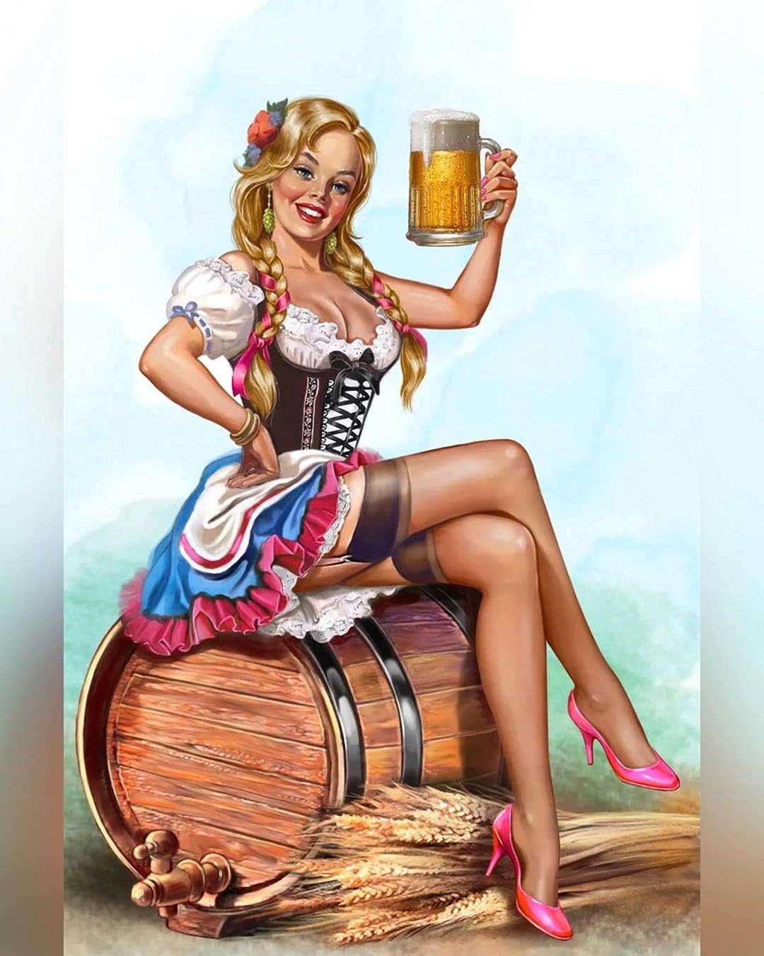 Barrel Pin Up Girl Wheat Beer  - Home Bar And Coffee review and price