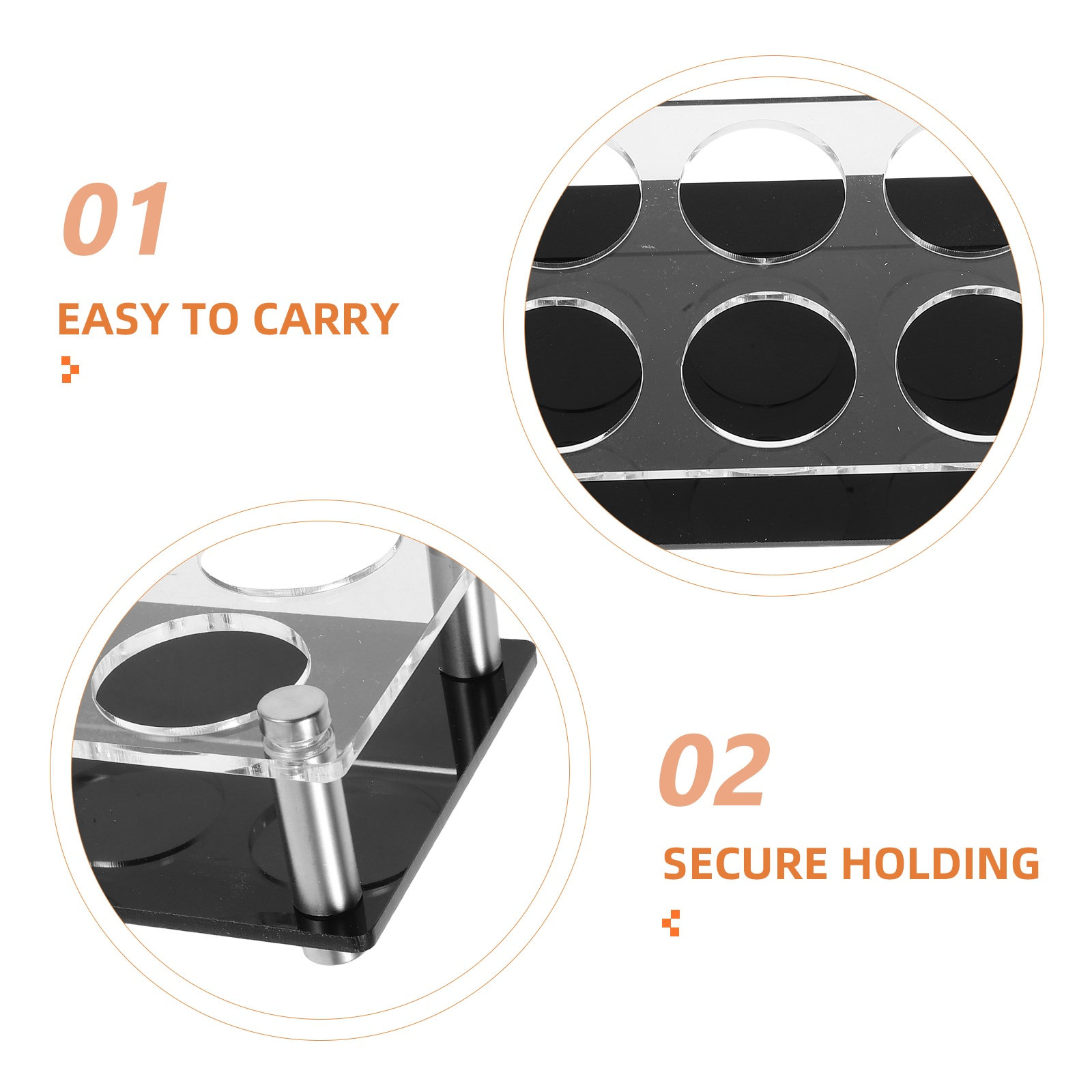 Shot Glass Holder 6 Holes Clea - Home Bar Stand review and price