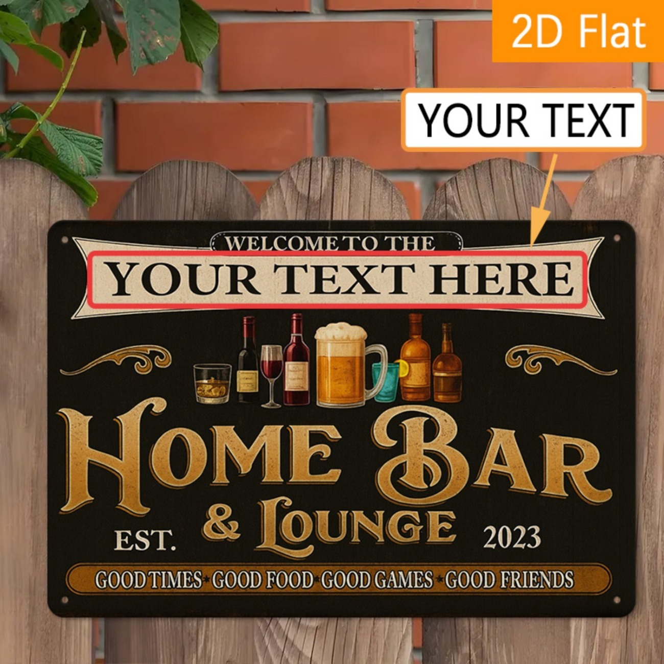 Personalized Custom Vintage Ho - Home Bar Lounge review and price