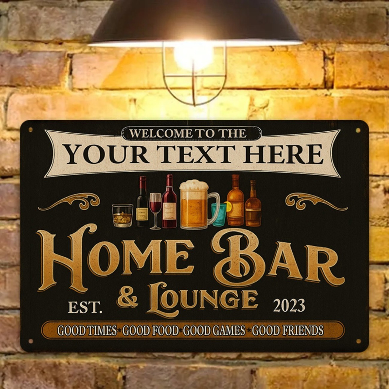 Personalized Custom Vintage Ho - Home Bar Lounge review and price