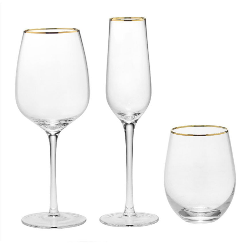 Gold Rimmed Highball Glass Red - Highball Glass Set review and price