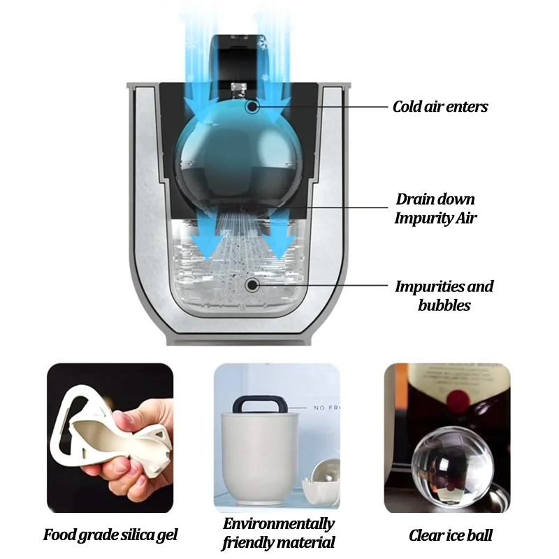 Large Clear Ice Ball Maker - F - Ice Mold Sphere review and price