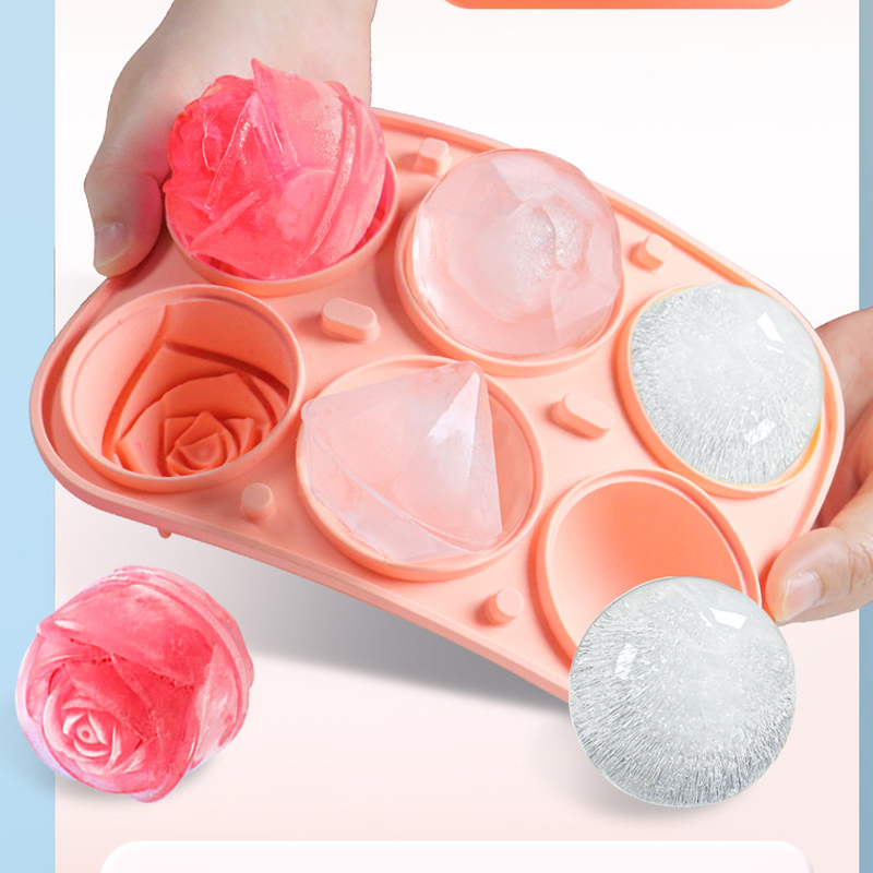 3D Rose Diamond Round Ice Cube - Ice Mold Sphere review and price