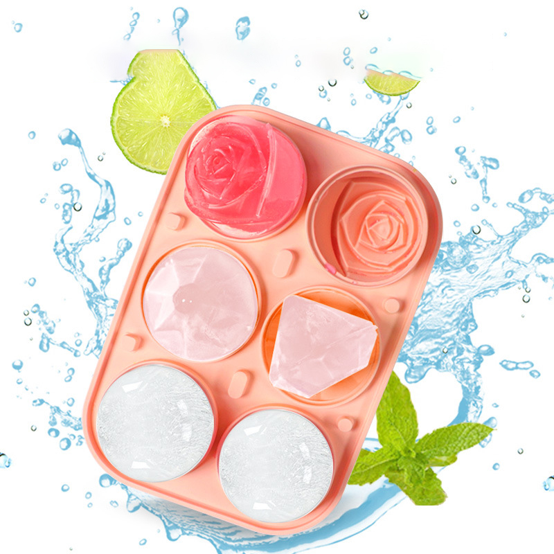 3D Rose Diamond Round Ice Cube - Ice Mold Sphere review and price