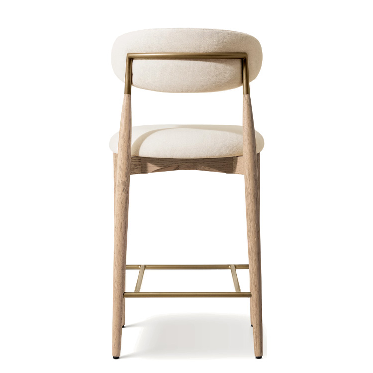 New Style Nordic Fabric Wood C - Home Bar Stools review and price