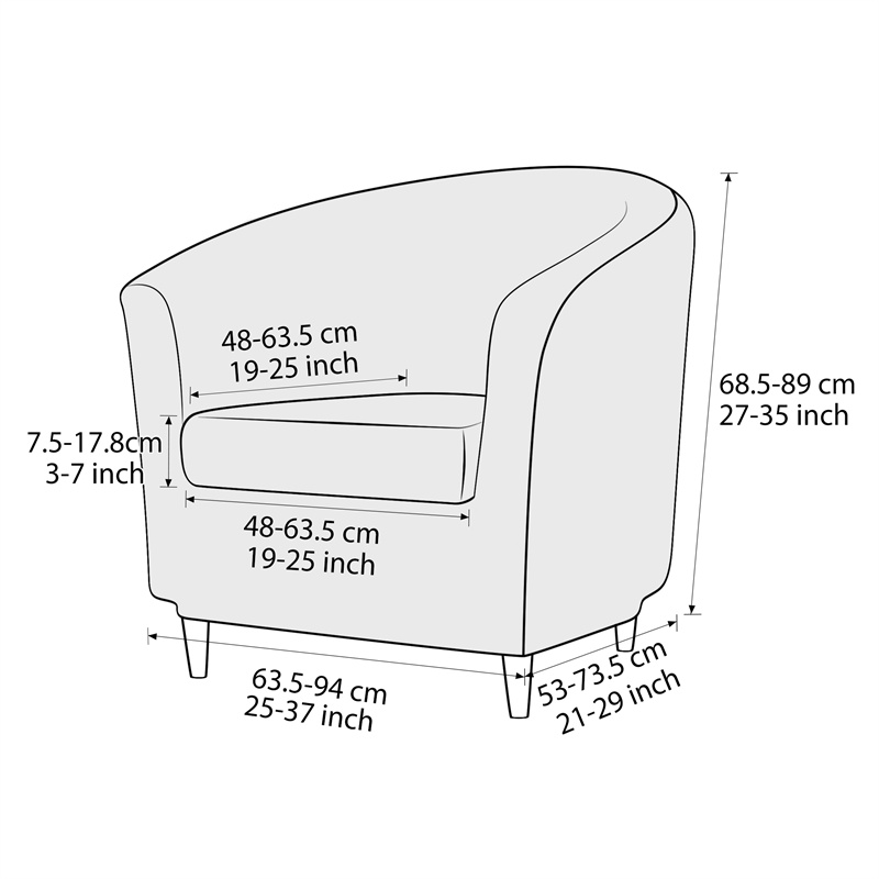 Solid Color Club Armchair Cove - Home Bar Lounge review and price