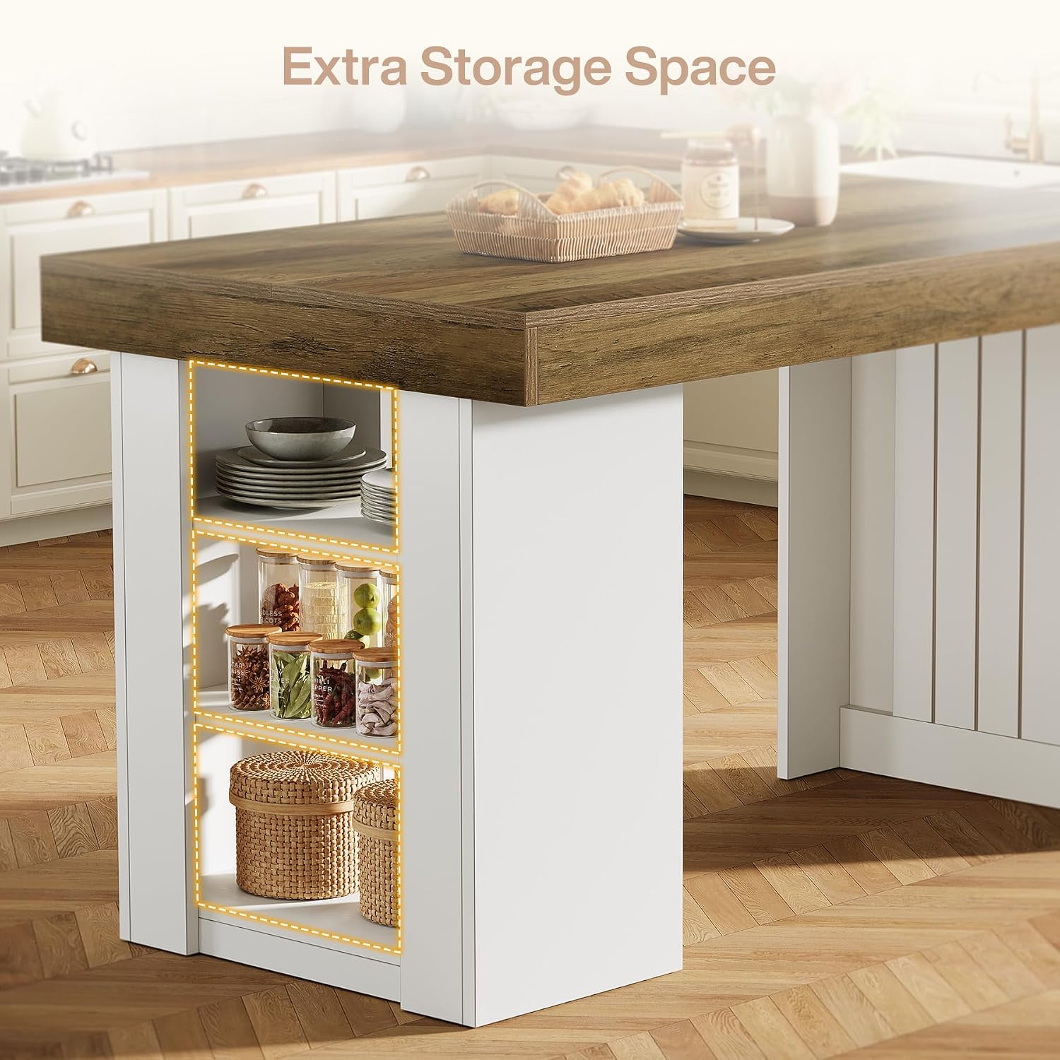 Kitchen Island with Storage, 5 - Home Bar And Counter review and price
