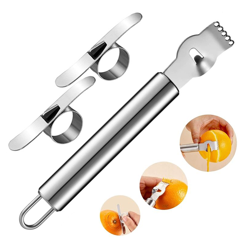3Pcs Lemon Zester Grater Orang - Peeler Channel Knife review and price