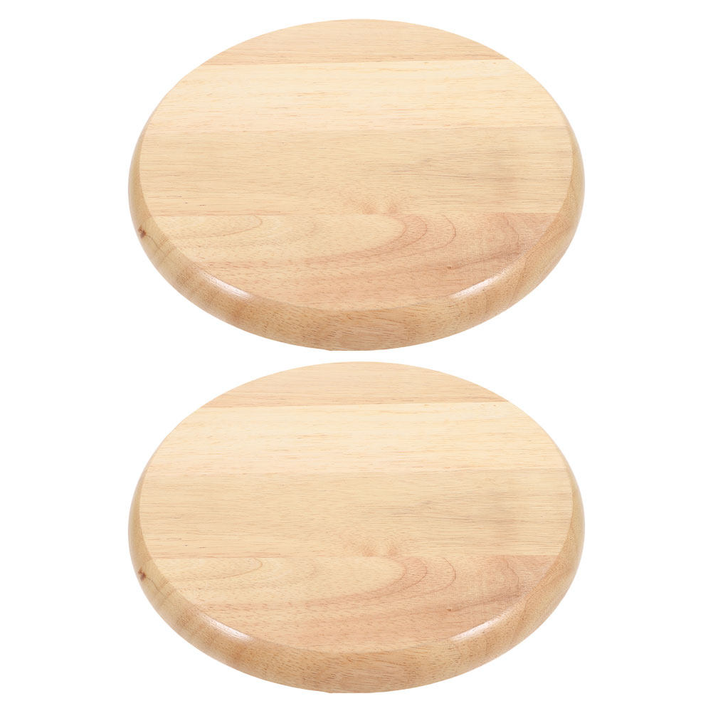 2Pcs Round Solid Wood Stool Se - Home Bar Stools review and price