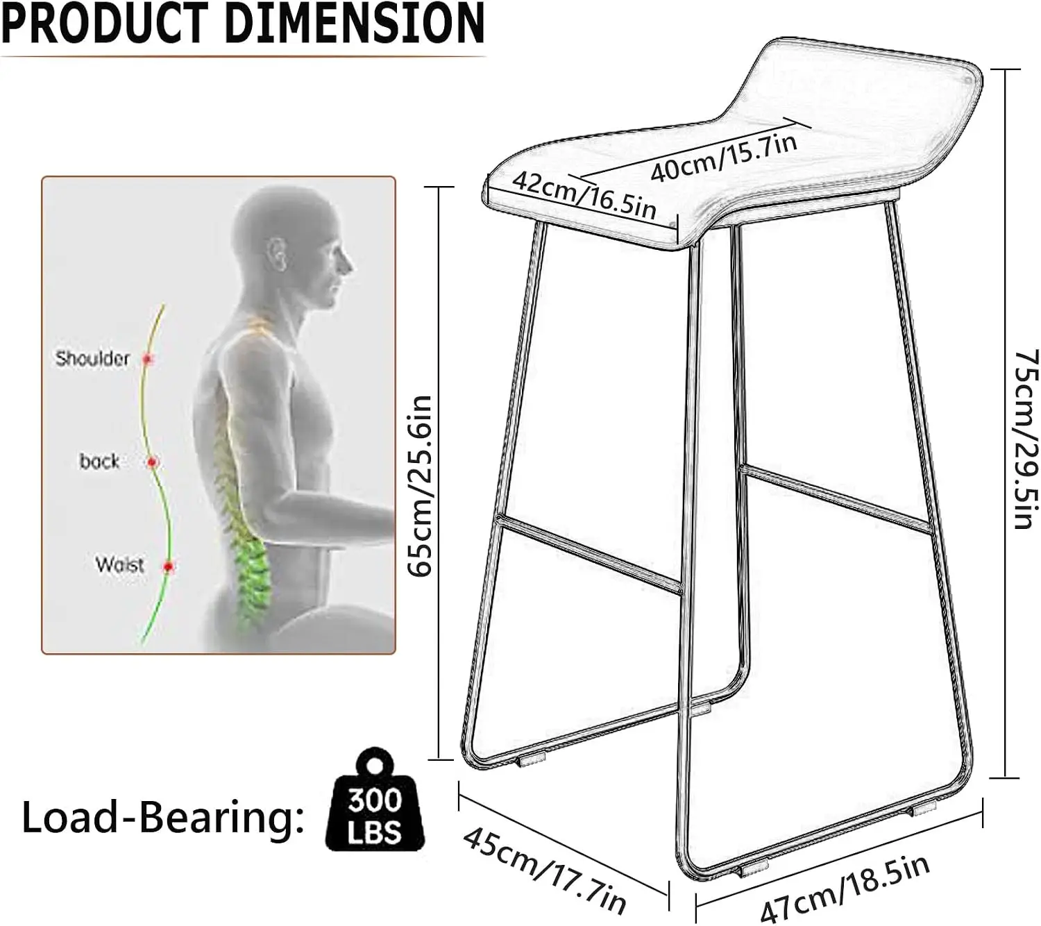 Bar Stools Industrial PU Leath - Home Bar Stools review and price