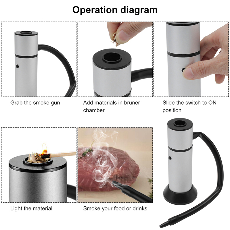 1 Set Food Cold Smoke Generato - Smoking Gun Kit review and price