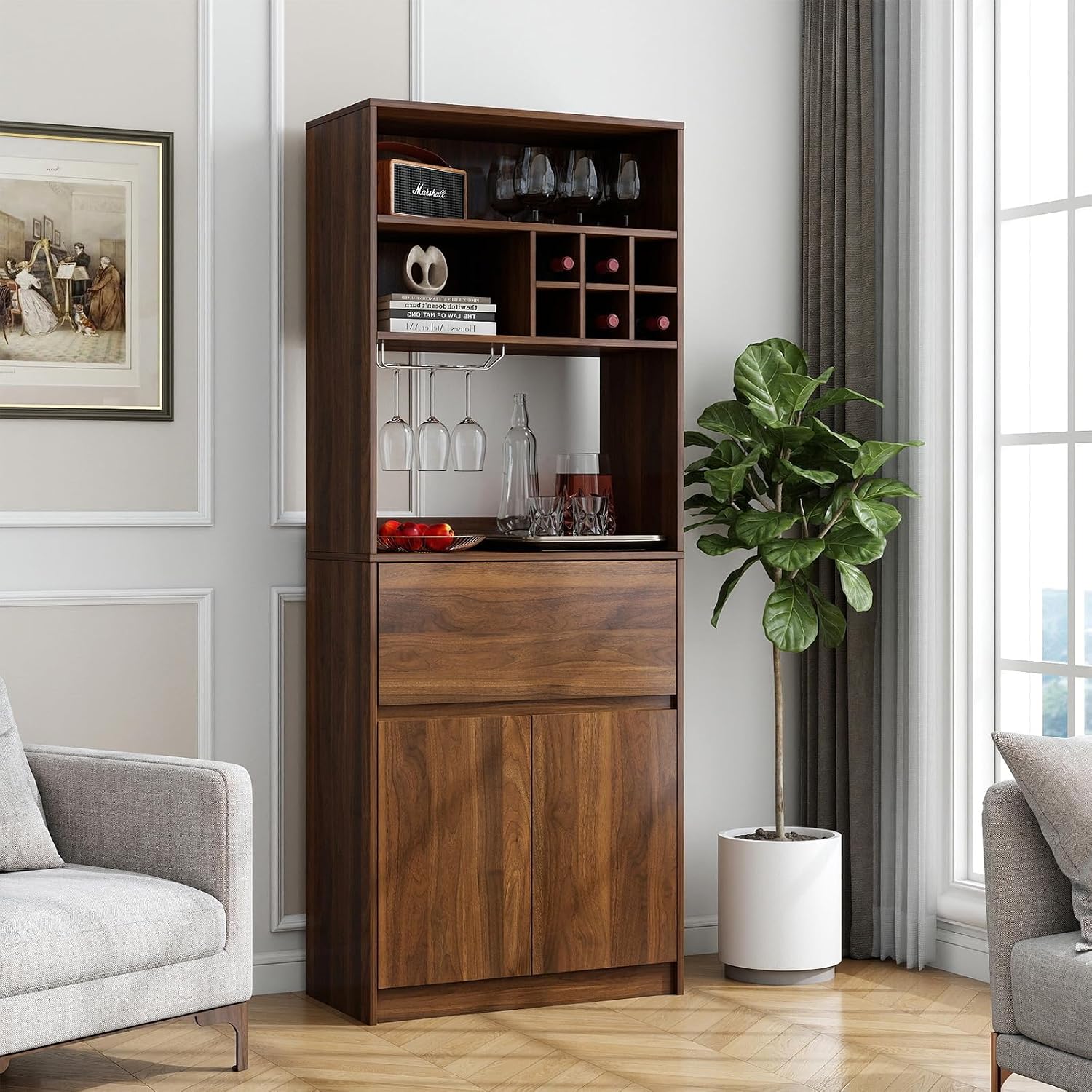 Coffee Bar Cabinet Storage Hut - Home Bar And Cabinet review and price