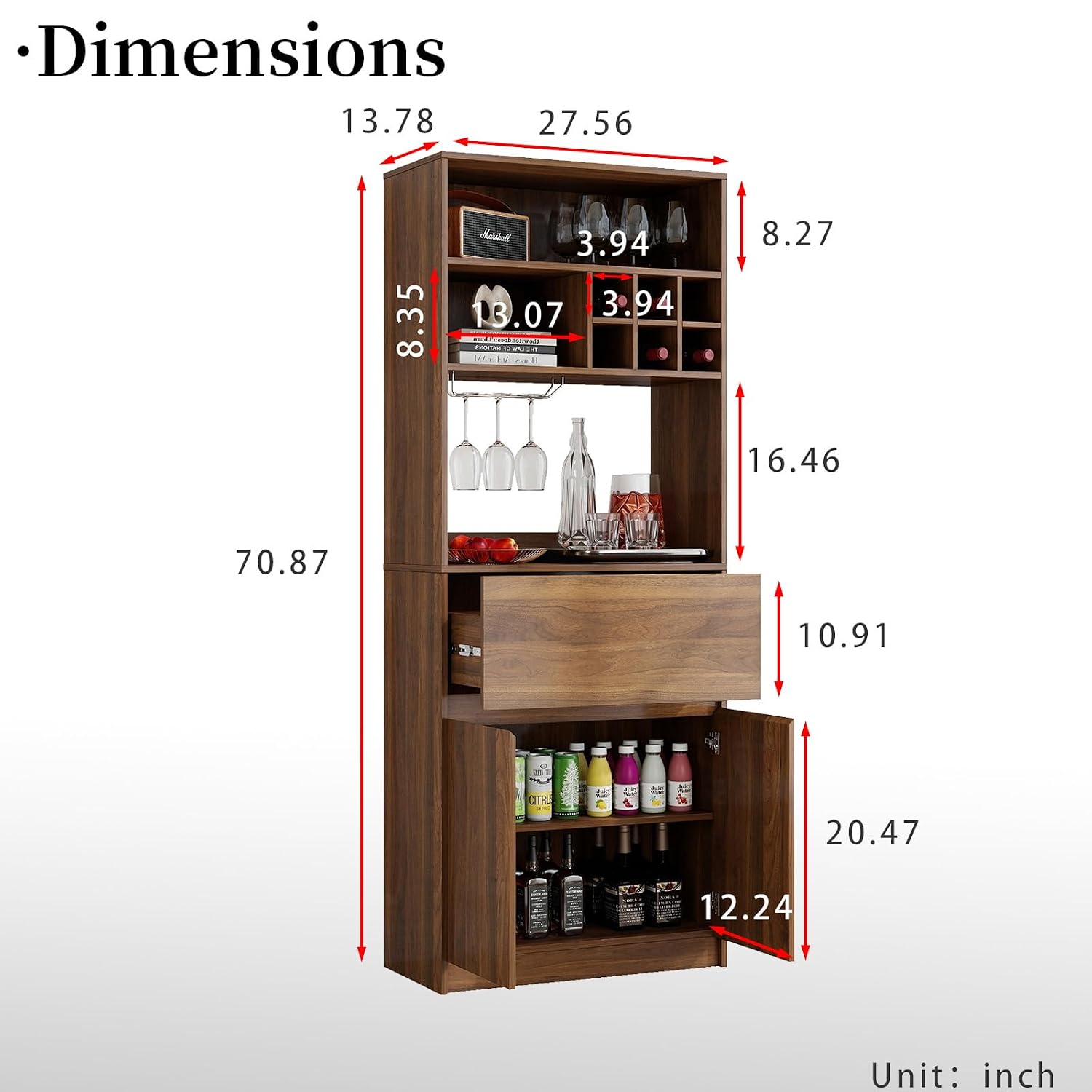 Coffee Bar Cabinet Storage Hut - Home Bar And Cabinet review and price