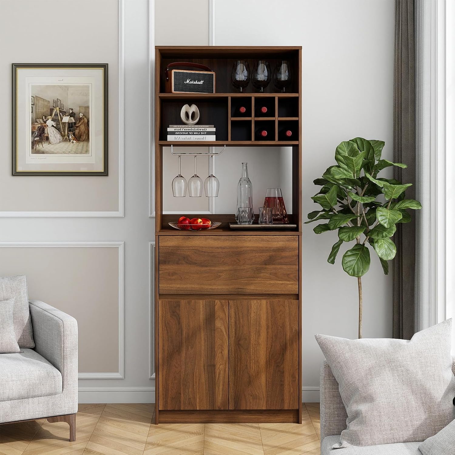 Coffee Bar Cabinet Storage Hut - Home Bar And Cabinet review and price