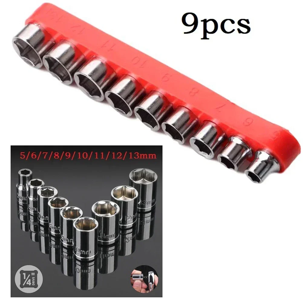 9 Pcs 1/4 Inch Drive 5-13mm He - Home Bar Supplies review and price