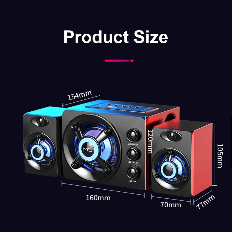 New 3D Stereo Colorful LED Hea - Home Bar And Theater review and price